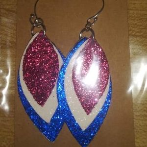 4th of july earrings sparkle